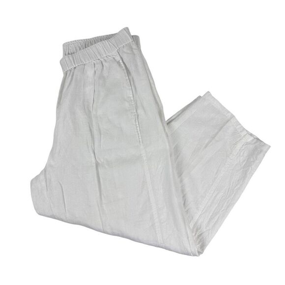 Eileen Fisher White Crop Pants size Medium - Picture 3 of 5